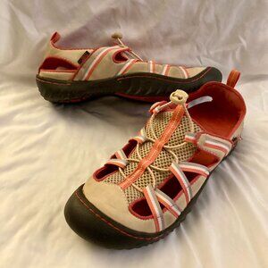 Great Condition, JBU JAMBU, SZ 7, Orange & Cream Water Shoes